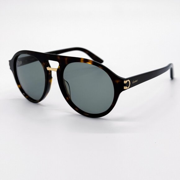 NEW CARTIER CT0130S 003 MAN HAVANA SUNGLASSES - Picture 3 of 9